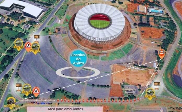 Mapa - Ensaios da Anitta - Geral