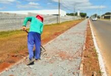 GDF investe quase R$ 2 milhões na construção de novas calçadas no Riacho Fundo II