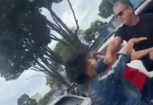 Homem dá soco em mulher durante briga de trânsito em frente a escola no DF